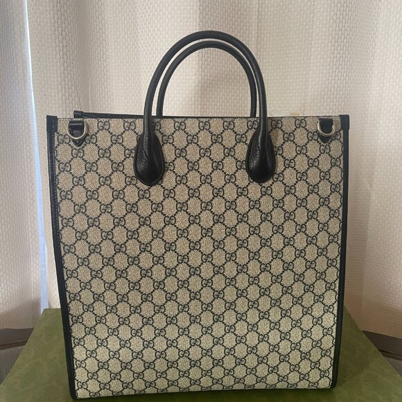 NWT GUCCI MEDIUM TOTE BAG WITH INTERLOCKING G - Picture 2 of 7